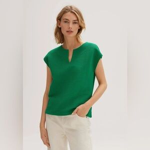OPUS Green Ribbed Top Size 42